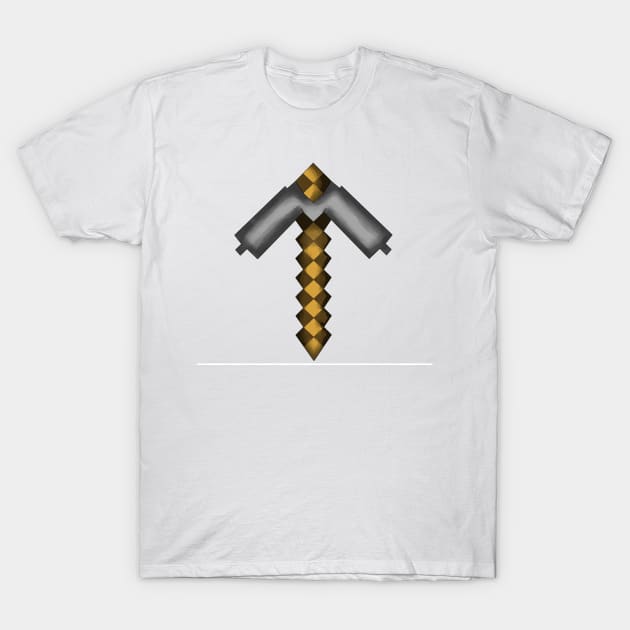 Iron Pickaxe T-Shirt by cherubi19